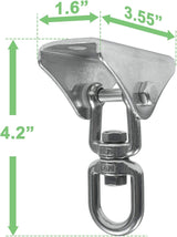 Yes4All 1000 LB Punching Heavy Bag Hanger, Steel Heavy Duty Swing Hanger Bolts for Wood and Concrete - 360° Swing Yes4All