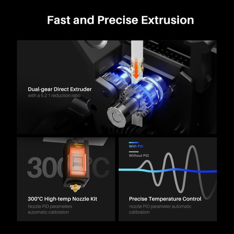 ELEGOO Extruder for Neptune 4 Plus/Max 3D Printer, Fully Assemble Dual-Gear Direct Drive Extruder, ELEGOO Official 3D Printer Accessories ELEGOO