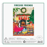 Galison Fireside Friends 1000 Piece Puzzle in Square Box from Galison - Holiday Puzzle for Adults with Beautiful Artwork, Thick and Sturdy Pieces, Makes a Wonderful Gift! Galison