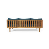 Christopher Knight Home Claremont Outdoor 3 Seater Daybed with Cushions - Acacia Wood - Teak/Dark Teal Christopher Knight Home