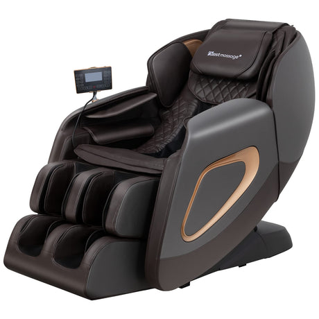 Massage Chair,Full Body Zero Gravity SL Track Massage Chair Recliner Chair with Smart Large Screen Bluetooth Speaker Built-in Heat Therapy Foot Roller Air Massage System for Home Office,Grey PayLessHere
