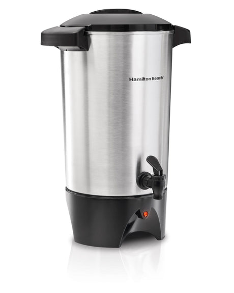 Hamilton Beach 45 Cup Coffee Urn and Hot Beverage Dispenser, Silver Hamilton Beach