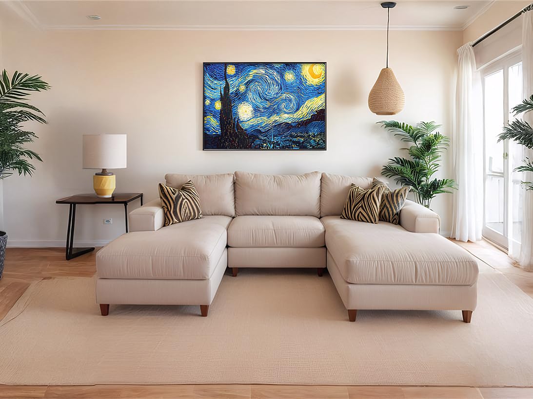 NIHO-JIUMA Van Gogh Starry Night 5D Diamond Painting Kit, Easy DIY Diamond Art for Adults & Teens, Home Wall Decor (30x40cm/12x16) NIHO-JIUMA