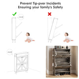 Halitaa Shoe Storage Cabinet for Entryway,Farmhouse Slim Shoe Cabinet with 2 Flip Drawers,Narrow Shoe Rack Cabinet for Entrance Hidden Shoes,Grey Halitaa
