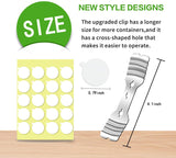 36pcs Metal Candle Wick Holders, 40pcs Candle Wick Stickers Upgraded Candle Wick Centering Devices, Silver Stainless Steel Candle Wick Holder for Candle Making ABK