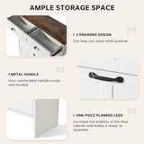 oneinmil Shoe Storage Cabinet, Farmhouse Shoes Organizer with 2 Flip Drawers & 2 Sliding Drawers, Freestanding Narrow Shoe Rack Cabinet for Entryway, Hallway, Living Room, White oneinmil