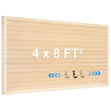 [8x4 Ft²] PVC Slat Wall Paneling, Adjustable Slatwall Panels with Coupling Structure, Slatted Wall Panel System with Customizable Storage Options, DIY Cutting & Easy-to-Install Slatwall Board Shelves QUEENLINK