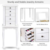 Giantex Jewelry Cabinet Armoire Box Storage Chest Necklace Stand Organizer Giantex