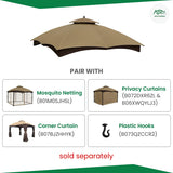 APEX GARDEN Replacement Canopy Top for Lowe's Allen Roth 10X12 Gazebo #GF-12S004B-1 APEX GARDEN