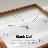 mooas Wooden Frame Flatwood Wall Clock,12" Wood Wall Clock Non-Ticking Sweep Movement Decorative Wall Clock Battery Operated Wall Clock for Home Living Room Kitchen Bedroom Office School(Dark Brown) mooas