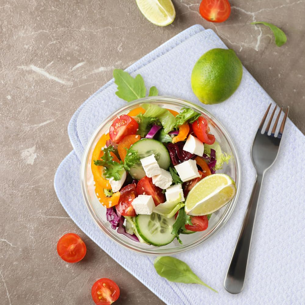 SINLAND Kitchen Towels Premium Sublimation Blank Towels Fast Drying Tea Towel Polyester Dish Towels for Drying Dishes 16 Inch X 24 Inch 10 Pack White SINLAND