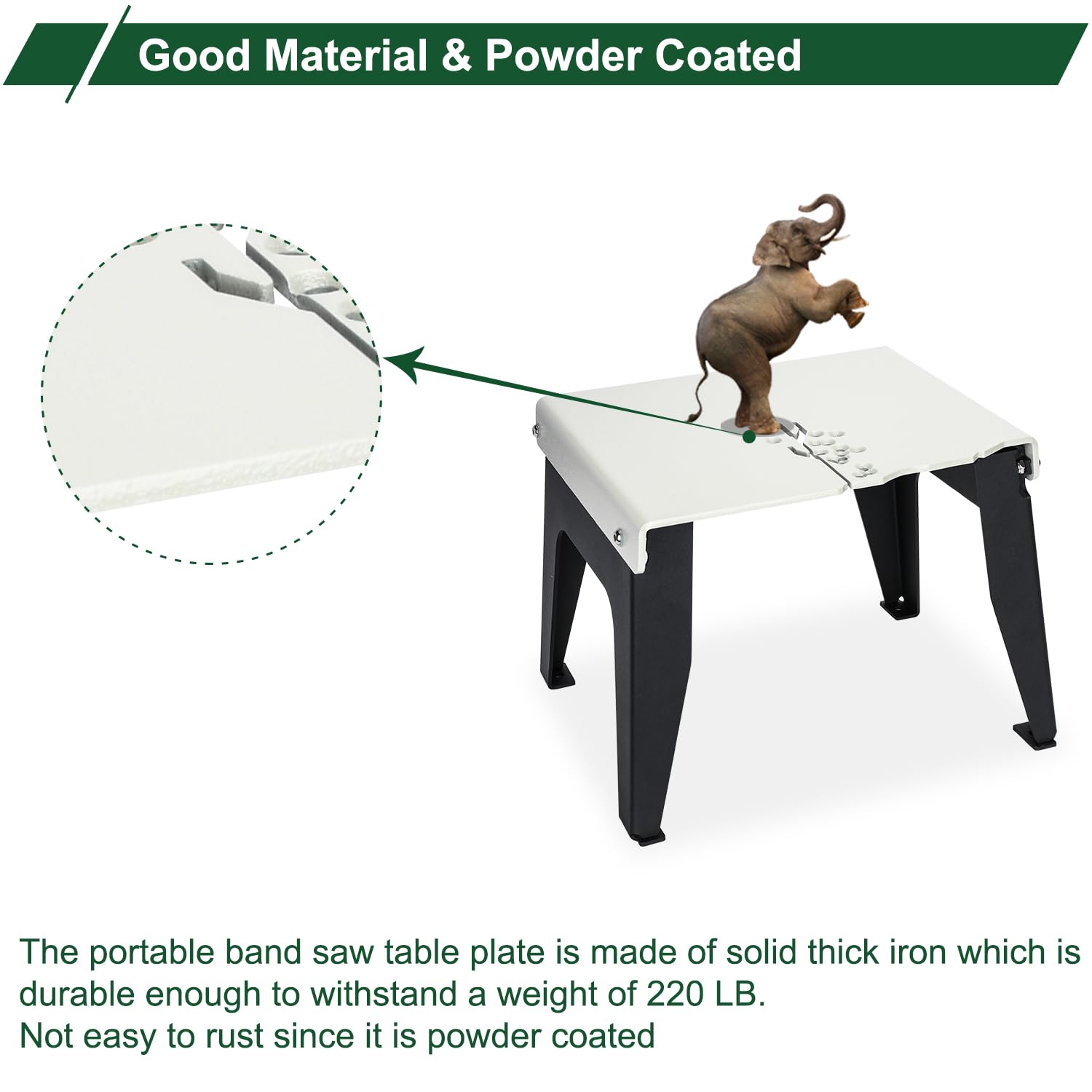 DITKOK Band Saw Stand Portable Plate DIY Vertical Bandsaw Table Alloy Steel Base for DeWalt Portable Band Saw, for Milwaukee for Makita Band Saw, Powder Coated - WoodArtSupply