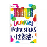 Ooly Shrink-Its! 24 PC DIY Shrinking Art Bracelet Kit That Creates BFF Bracelets & Chunkies Quick Drying Tempera Paint Sticks for Kids, Classic Colors, Set of 12 Ooly