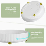 Bathroom Organizers and Storage - Rotating Makeup Organizer Tray for Perfume,Skincare,Cosmetics and Bathroom Storage,Lazy Susan Organizer,White 7 code