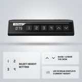 ErGear Electric Standing Desk Frame Height Adjustable Desk Legs Sit Stand Desk Frame Up to 47.2" Ergonomic Standing Desk Base Workstation Frame Only(White) ErGear