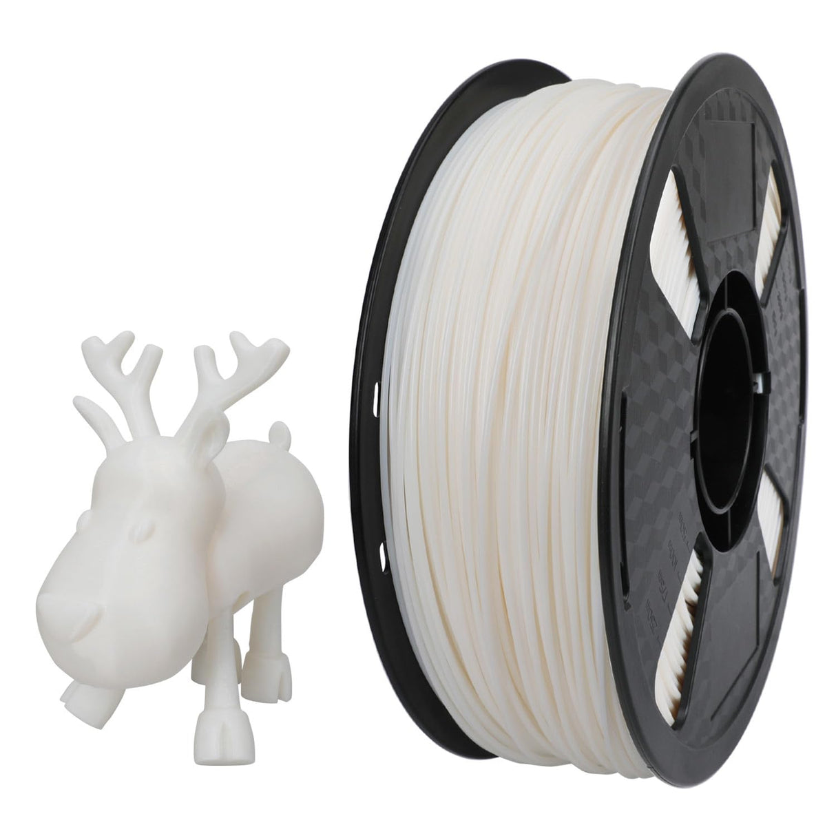 CC3D Flexible 55D TPE Filament Natural White 1.75mm 1KG Shore Hardness 95A Similar TPE Filament 3D Printer Filament FDM 3D Printing Material White Color CC3D