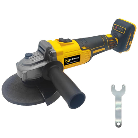 Cordless Angle Grinder 4-1/2" for Dewalt 20V Battery, Brushless Grinder 3 Variable Speed up to 10000 RPM, Cordless Grinder for Grinding, Cutting, Polishing And Carving(Battery Not Included) Qulibaxa