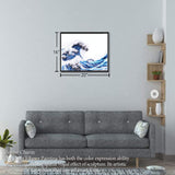 Uniquilling Quilling Kit Paper Quilling Kit for Adults Beginner, Handmade DIY Craft Quilling Paper Filigree Painting Kit Tools, Room Wall Art Decor Gifts, 16 * 20-inch Great Wave Off Kanagawa (Basic) Uniquilling