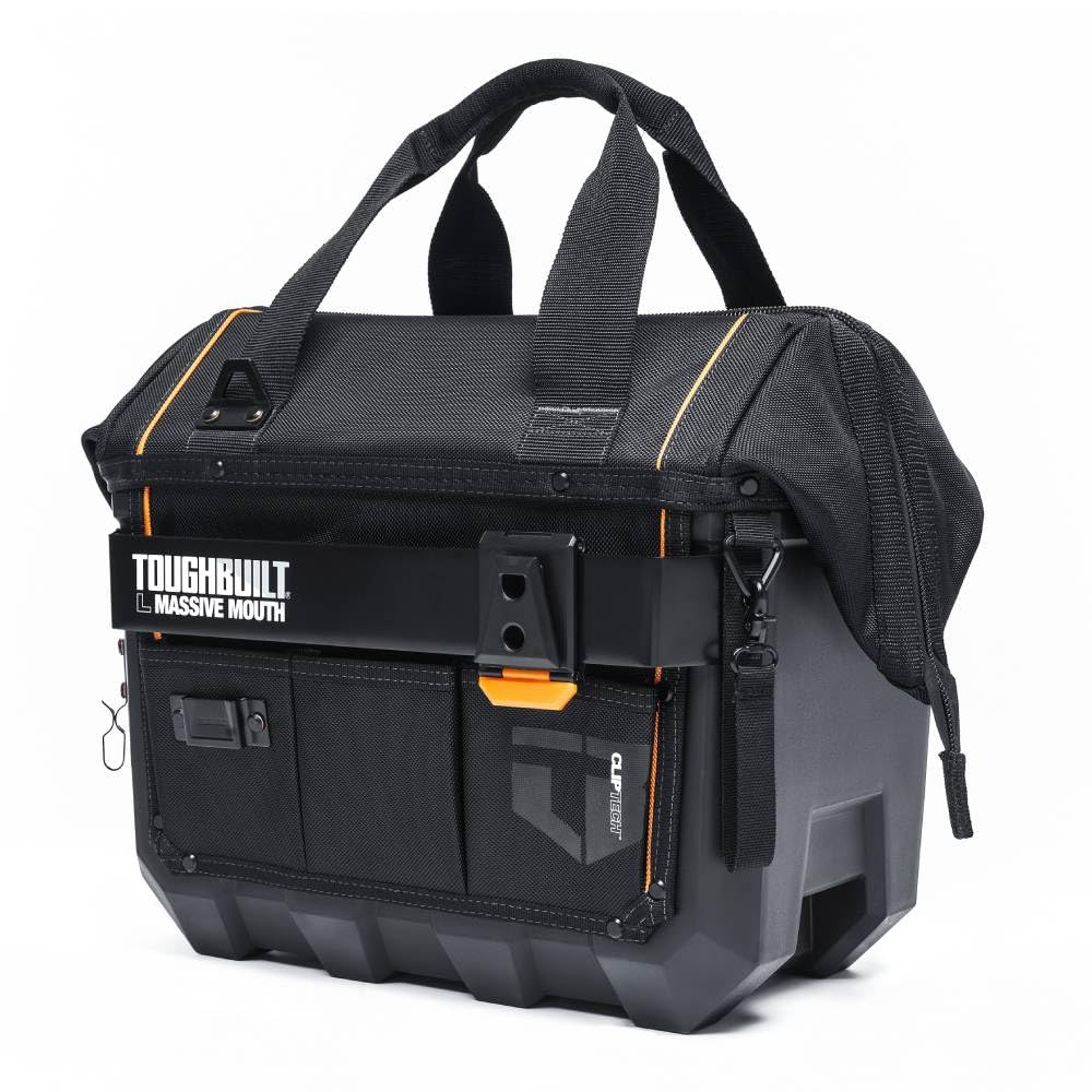 ToughBuilt - Large Massive Mouth 16” Tool Bag - Pro Grade Quality Construction - TB-CT-62-16A ToughBuilt