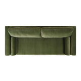Jennifer Taylor Home Nicholi Lawson Velvet Loose Back Sofa - Olive Green, Modern & Contemporary Jennifer Taylor Home
