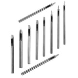 Steel Leather Punch Tool Kit, 10 Sizes (0.5-5.0mm) for Belt, Wallet, Bag, Crafting | Heavy-Duty Hole Puncher Set with Case, Professional Leatherworking Tools for DIY & Repair YankMooM
