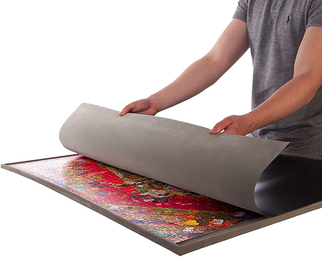 Jigthings – Jigboard 2000 – Jigsaw Puzzle Board for Puzzles up to 40” x 28”. Solid Board with Raised Edge for Most 2000 Piece Puzzles jigthings