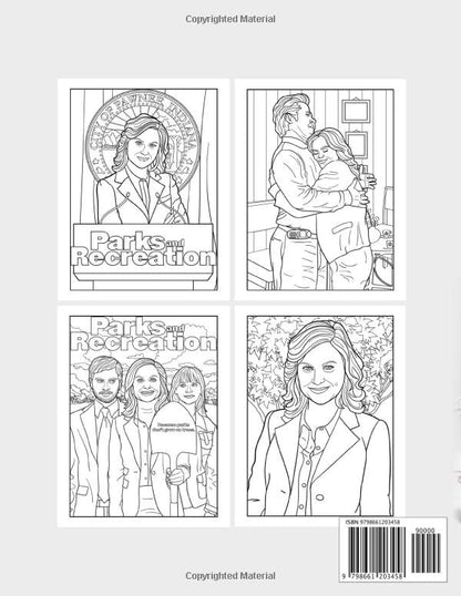 Parks And Recreation Coloring Book: Adults Coloring Book With Parks And Recreaton TV Show Images