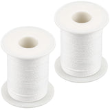 400 Ft Braided Wick 24 Ply Candle Wick Spool 2 Rolls Braided Wick Spools Bulk Cotton Yarn Embroidery Thread for Candle Making Candle DIY IFAMIO