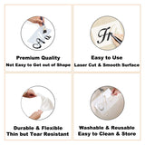 Large Letter Stencils for Painting on Wood - 44 Pack Alphabet Letter Number Stencil Templates with Signs, Reusable Plastic Stencils in 3 Fonts and 284 Designs for Chalkboard Fabric Wood Signs XANGEY