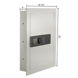 In-Wall Safe - Home or Business Safe with LED Keypad and 2 Manual Override Keys - Protects Cash, Jewelry, Passports, and More by Paragon Safes (Cream) Paragon Lock & Safe