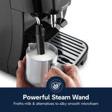 De'Longhi Magnifica Start Automatic Espresso Machine with Manual Milk Frother, Black De'Longhi