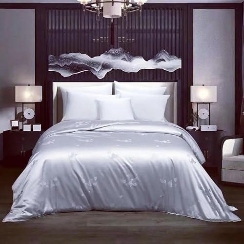 SWDIIWB Silk Quilts Blanket Twin Queen Size Satin Bedding Comforter for Single Bed Cover Duvets SWDIIWB