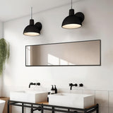 Delma Wall Mirror Full Length Mirror,Standing Mirror Full Body,Large Floor Mirror for Wall Door Bedroom Bathroom Living Room with Aluminium Frame(with Stand,56x15-Black) Delma