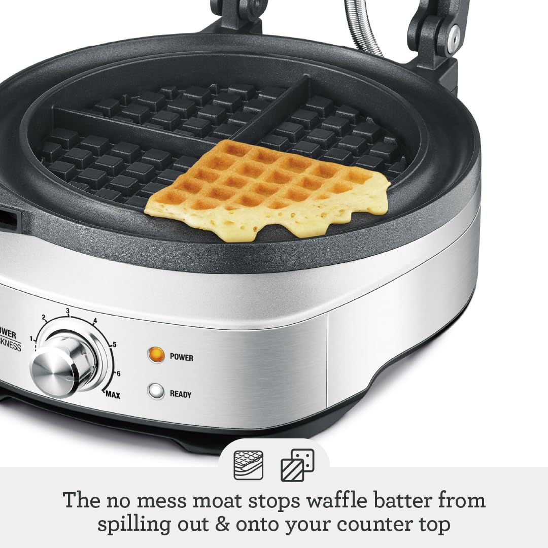 Breville BWM520XL Waffle Iron, 2.3, Silver Breville