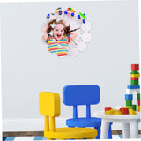 EXCEART Retro Wood Wall Clock - Silent Mechanical Clock, DIY Decorative Brown Clock, 11.40X11.40X1 inches, Battery Powered, for Bedroom EXCEART