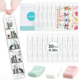 30 Pieces Acrylic Bookmark Blanks- 3mm Thicken Clear Acrylic Bookmarks with 30 Pcs Ribbon for Reading Lovers DIY Crafts Presents, Graduation Back to School Presents YOPPIX