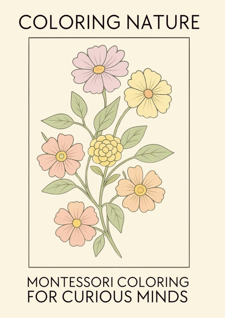 Coloring Nature: Montessori Nature Coloring Book for Curious Minds WoodArtSupply