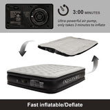 Oqsonwu Air Mattress 16" Air Bed Queen with Built in Pump, Foldable Portable Queen Inflatable Mattress, 660 lbs Weight Capacity Blow Up Air-Mattress Suitable for Guests, Indoors and Camping Oqsonwu