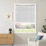 YIIBAII Mini Blinds Suitable for 25" W x 64" H Windows 1" Aluminum Horizontal Venetian Blinds Darkening with Rope and Pole can Mounted Inside or Outside YIIBAII