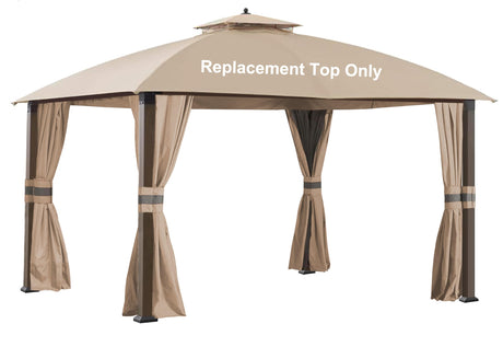SCOCANOPY Replacement Cover Fit for 10X12 Ft Eagle Brooke Soft Top Gazebo Model A101007600, A101007603, A101007604,(Light Beige) SCOCANOPY