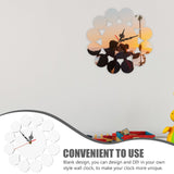 VILLCASE Sublimation Blank Wall Clock, Silent Non-Ticking Hanging Clock, Easy to Read Battery Operated Decorative Wall Clock for Home Living Room Office School Hotel VILLCASE