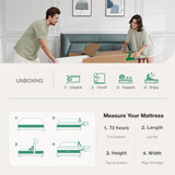 Novilla Twin Mattress, 10 Inch Foam Mattress, Flippable Mattress with Breathable Soft Cover for a Dry, Clean and Double Side Sleep, Twin Size Mattress with Tight Top Novilla