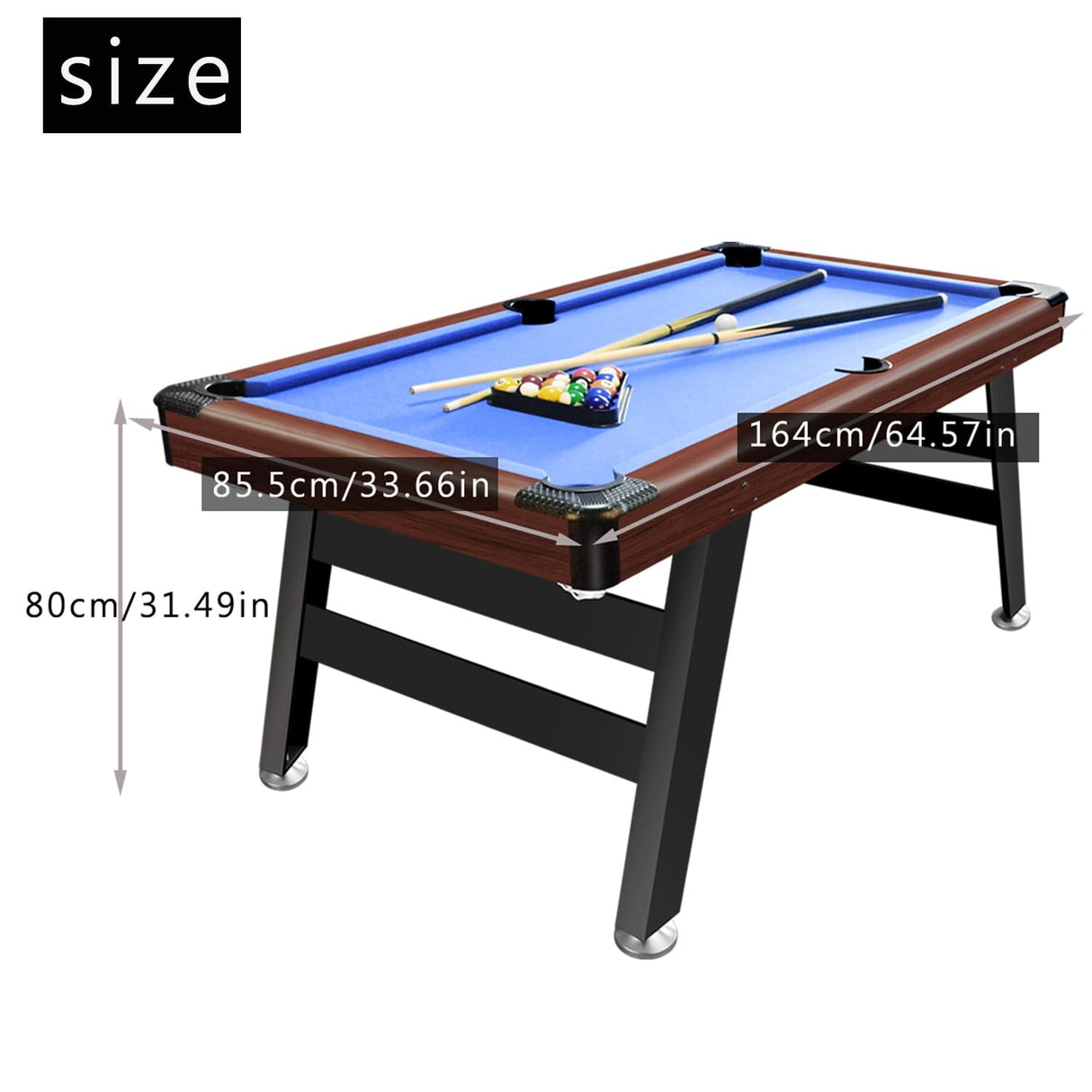 DRM 5FT Pool Table Set Steady Billiards Table with All accessories, Snooker Table DRM