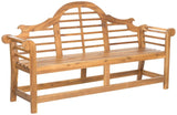 Safavieh Patio Collection Felicity Adirondack Acacia Wood Bench, Natural Safavieh