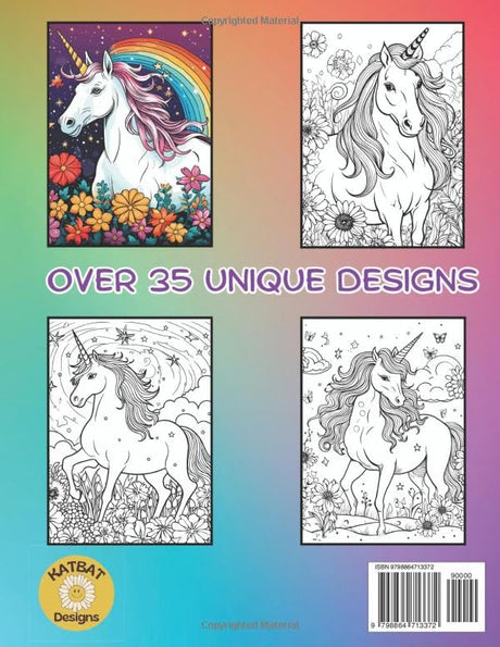 Unicorn Coloring Book: Beautiful High Resolution Designs for Adults and Teens Lindesa