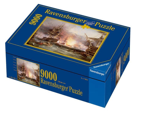 Ravensburger The Bombardment of Algiers, 27 August 1816" by George Chambers 9000 Piece Jigsaw Puzzle for Adults | Handcrafted Tooling |Pieces Fit Together Perfectly Ravensburger