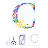 Uniquilling Quilling Paper Quilling Kit for Adults Beginner, 8 * 10-inch Letters, Exquisite DIY Paper Filigree Painting Kits Quilling Tools, Home Room Wall Art Decor Best Gifts(Basic) Uniquilling