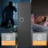 Clickoods 10-12 Gun Safe with Fingerprint Lock - Large Gun Cabinet for Home Rifles and Pistols - Quick Access Heavy Duty Rifle Safe for Home with Adjustable Gun Racks, Handgun Pockets, Hooks Clickoods