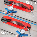 Rockler Table Saw Alignment Gauge - Precision Dial Indicator Table Saw for Parallelism & Safe Cuts – Adjustable Fit Miter Fence Gauge w/Aluminum Miter Bar, Hex Key – Woodworking Tools ROCKLER