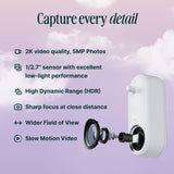 Bird Buddy Pro Solar Smart Bird Feeder with Camera - Ai Bird Species Identification, 5Mp Photos, 2K Ultra Video Live Stream Camera, Slow-Motion Video, 2.6In Focus - Blue Solar Bird Buddy